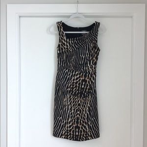 Vince Camuto Sleeveles Asymmetrical Neckline Dress